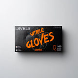 L3VEL3 Professional Nitrile Gloves ORANGE