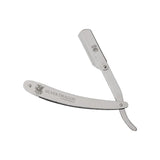 MD BARBER DRAGON RAZOR METAL HANDLE SILVER