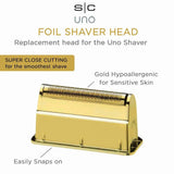 STYLECRAFT REPLACEMENT GOLD TITANIUM SINGLE FOIL HEAD COMPATIBLE WITH THE UNO SHAVER
