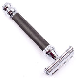 PARKER 76R HEAVYWEIGHT GRAPHITE BUTTERFLY OPEN SAFETY RAZOR PARKER SAFETY RAZOR