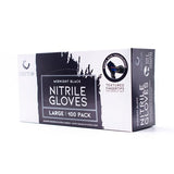 COLORTRAK MIDNIGHT BLACK NITRILE GLOVES 100PK