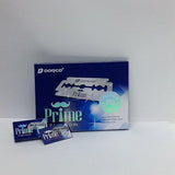 DORCO 10 Packets of 10 Prime Blades Platinum Razor Paper Box