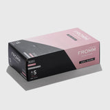 FROMM BLACK VINYL POWDER FREE GLOVES - 100 PACK