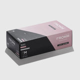 FROMM BLACK VINYL POWDER FREE GLOVES - 100 PACK