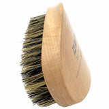 PARKER PREMIUM BOAR BRISTLE BEARD & HAIR BRUSH WITH BEECHWOOD CONTOURED HANDLE