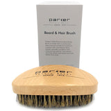 PARKER PREMIUM BOAR BRISTLE BEARD & HAIR BRUSH WITH BEECHWOOD CONTOURED HANDLE