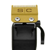 STYLECRAFT REPLACEMENT FIXED GOLD TITANIUM FADE CLIPPER BLADE WITH GOLD TITANIUM MOVING SLIM DEEP TOOTH CUTTER SET #SC521G