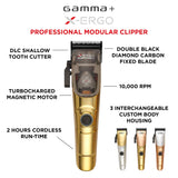 Gamma+ Professional X-ERGO Cordless Clipper