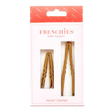 FRENCHIES BLONDE VELVET HAIRPINS