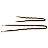 FRENCHIES BROWN VELVET HAIRPINS