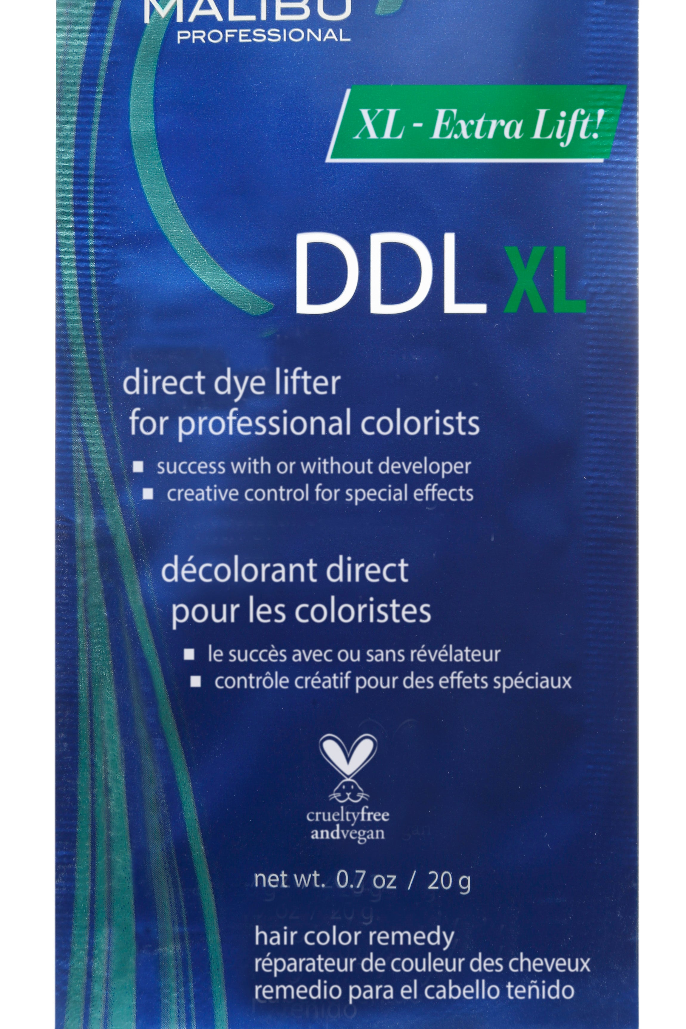 Malibu DDL C Direct Dye Lifter Per Coloristi Professionali - Rimozione Coloranti Diretti, Senza Ammoniaca, Confezione 20g - Vegano E Senza Crudeltà - Foto 2