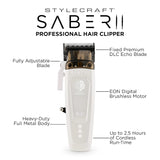 STYLECRAFT Saber 2.0 Clipper - White