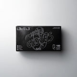 L3VEL3 Professional Nitrile Gloves BLACK