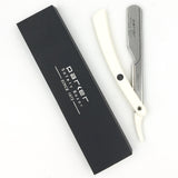 PARKER  PTW PUSH TYPE WHITE HANDLE STRAIGHT BARBER RAZOR PARKER SAFETY RAZOR