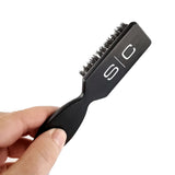 STYLECRAFT PROFESSIONAL FADE AND CLEANING BARBER HAIR BRUSH WITH 100% NATURAL BRISTLES WOOD HANDLE