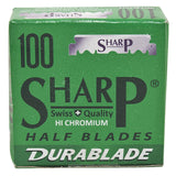 SHARP HALF BLADES - 100 COUNT FOR STRAIGHT EDGE BARBER RAZORS SHARP
