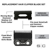 STYLECRAFT Echo Black Diamond Replacement Blade - Shallow 2.0 (SC544B)