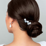 FRENCHIES BROWN VELVET HAIRPINS