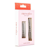 FRENCHIES GREY VELVET HAIRPINS